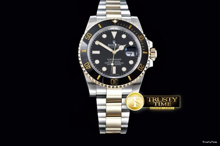 1023 ROLSUB183A – Submariner 116613 18K Wrapped TT Blk V7 Noob A- Bold 1061